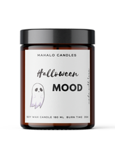 HALLOWEEN MOOD Sojakerze 180 ml handgefertigte MahaloCandles - Biolaboratorium